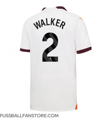 Manchester City Kyle Walker #2 Replik Auswärtstrikot 2023-24 Kurzarm